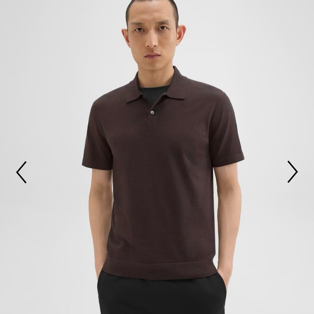 Men's Theory Brown Polo Shirt